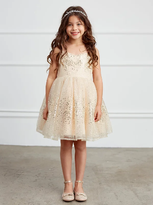 Girl Dress with Sweetheart Neckline Sequins Dress by TIPTOP KIDS - AS5825 Pink Sequin Gown