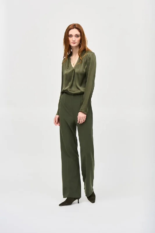 Joseph Ribkoff Iguana Silky Knit Wide-Leg Pull-On Pants