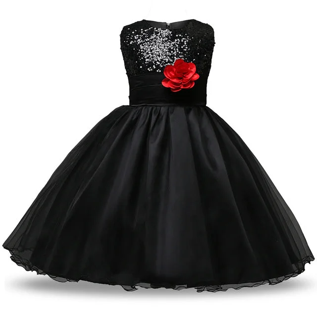 Black Sequin and Tulle Princess Dress (3-14 yrs) Beautiful Sequin Dress