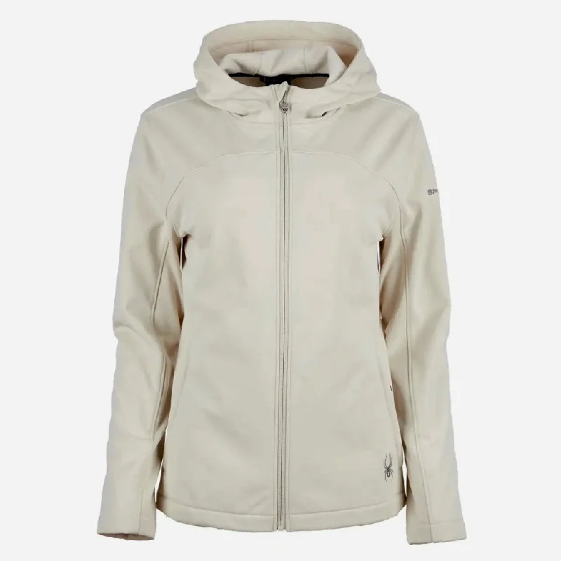 New Women's Spyder Alyce Softshell Jacket w/ Hood ATmosphere Size S MSP$149