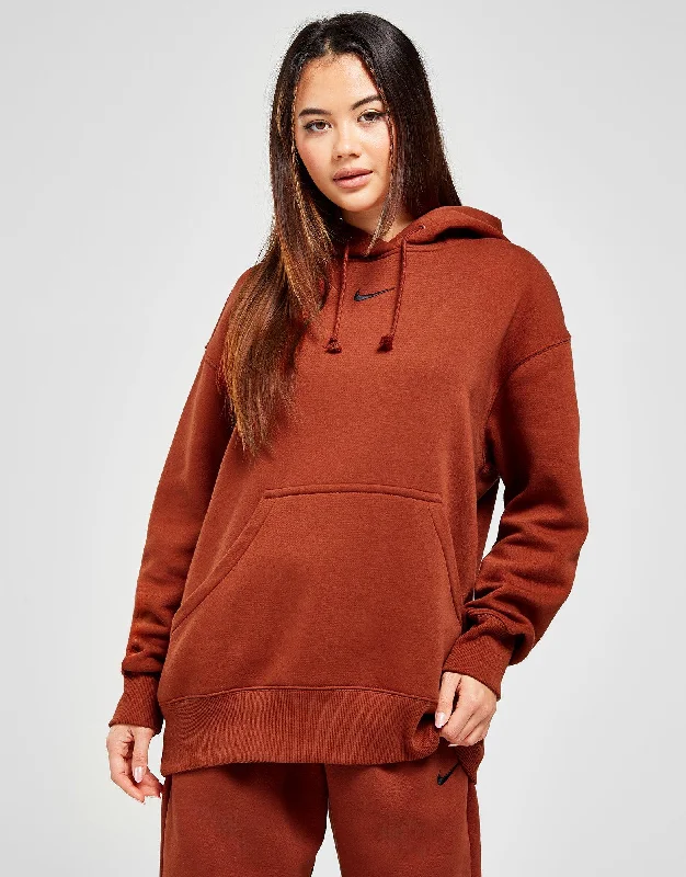 סווטשירט קפוצ'ון אוברסייז Pheonix Fleece | נשים High-neck Sweatshirt Hoodie