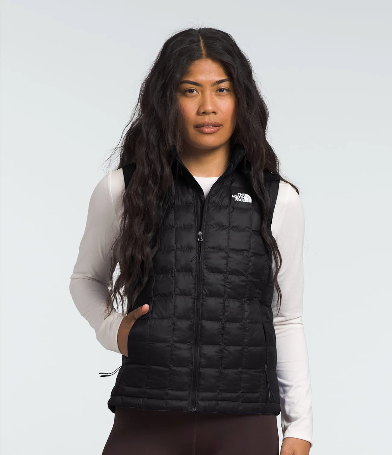 The North Face Womens Snow Layer ThermoBall Vest 2.0 Lightweight Hooded Sweatshirt