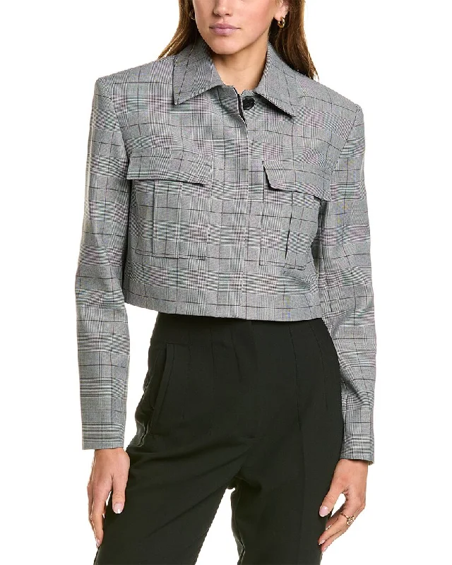 BCBGMAXAZRIA Cropped Jacket Women’s Business Blazer