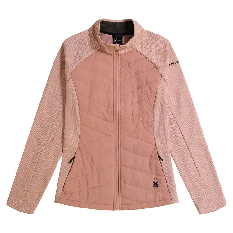 New Women's Spyder Nova Full-Zip Hybrid Jacket - Rose MSP$149