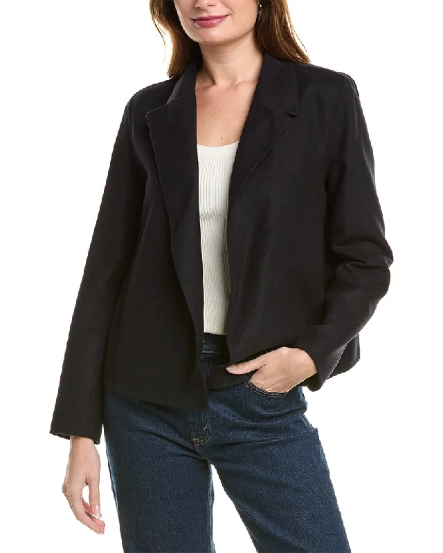 Theory Sileena Wool & Cashmere-Blend Jacket Office Blazer Style