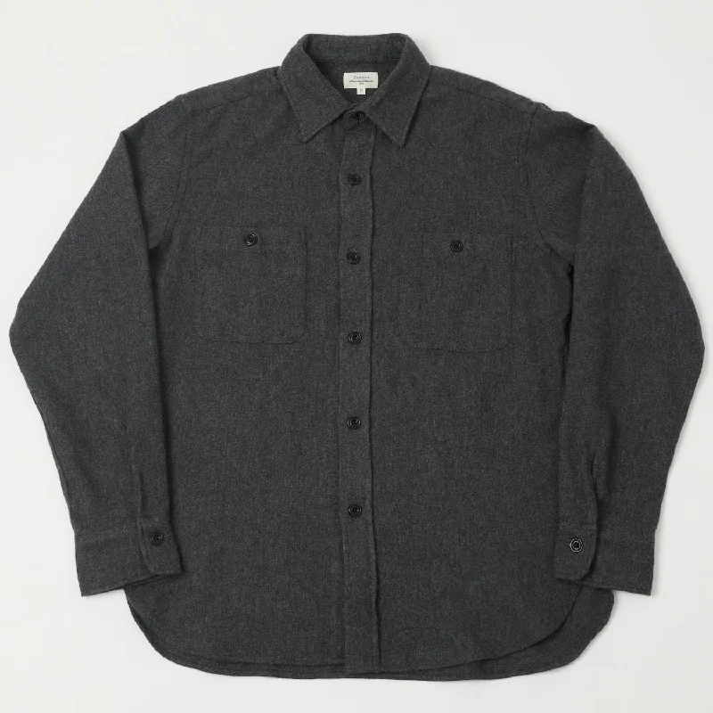 Hartford 'Percey' Wool Shirt - Grey