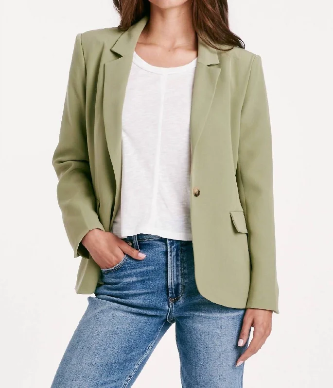 Berkeley Blazer In Eucalyptus Elegant Blazers for Women