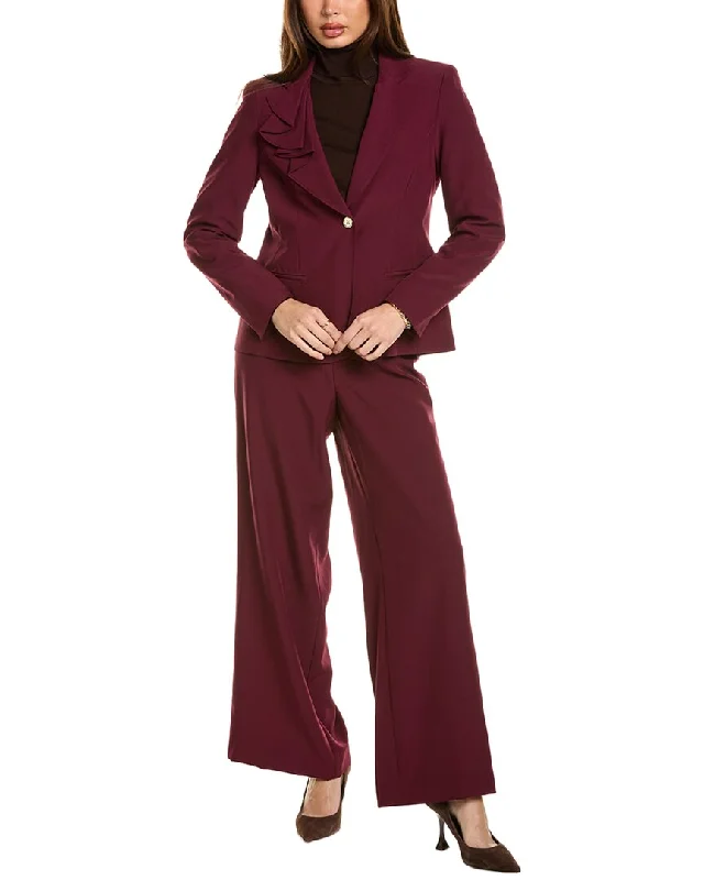 Nipon Boutique 2pc Jacket & Pant Set Trendy Women’s Blazers