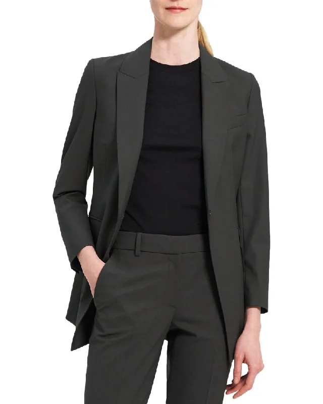 Theory Etiennette Wool-Blend Jacket Women’s Blazer Collection