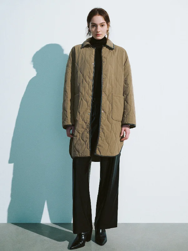 Loose Longline Padded Coat