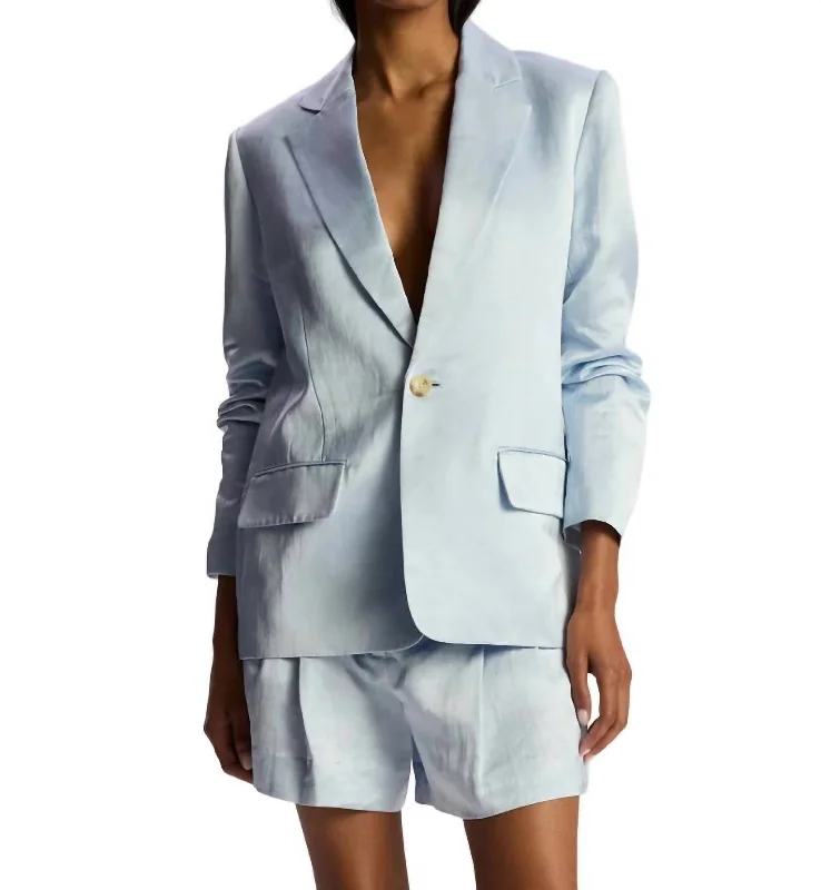 Arlo Jacket In Hint Of Blue Women’s Business Blazer