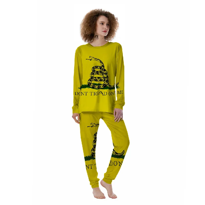 Floral pajama setsGadsden Flag Don't Tread On Me Print Women's Pajamas Floral pajama sets