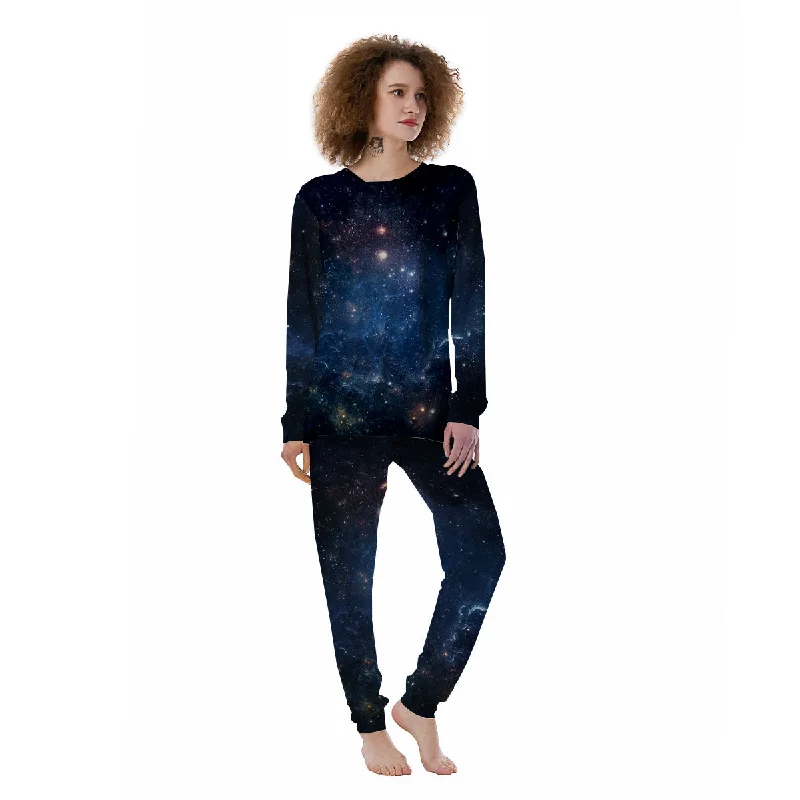 Unisex pajama setsGalaxy Deep Space Dark Universe Print Women's Pajamas Unisex pajama sets