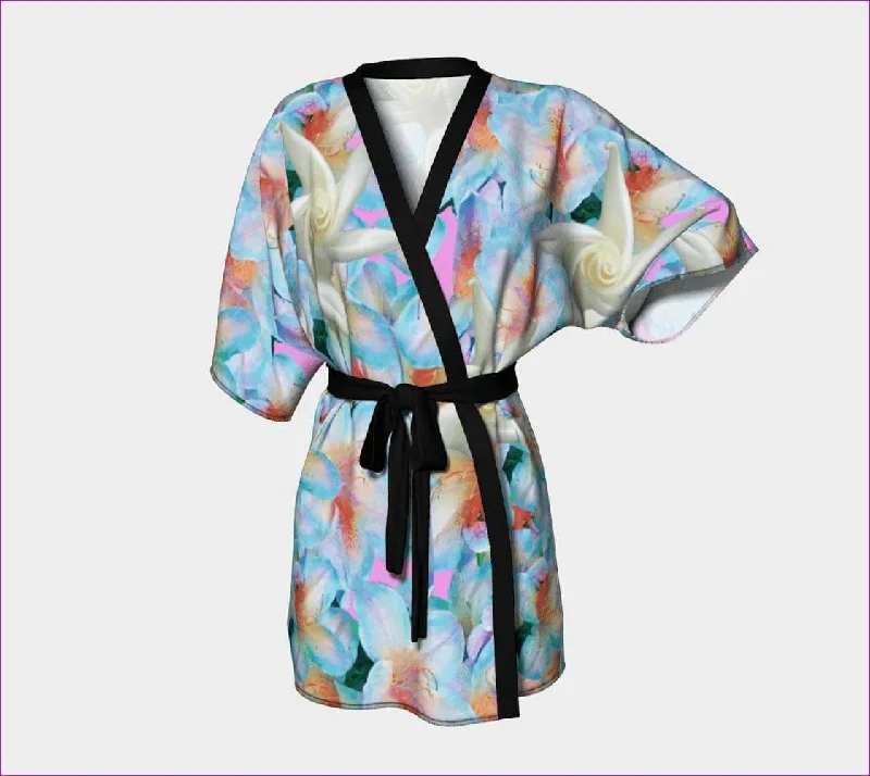 Luxury pajama setsMidnight Floral Kimono Robe Luxury pajama sets