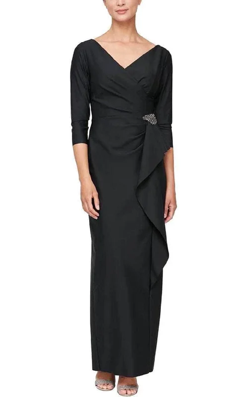 Glamorous maxi dressesAlex Evenings 8134289 - Surplice V Neck Long Dress Minimalist maxi dresses