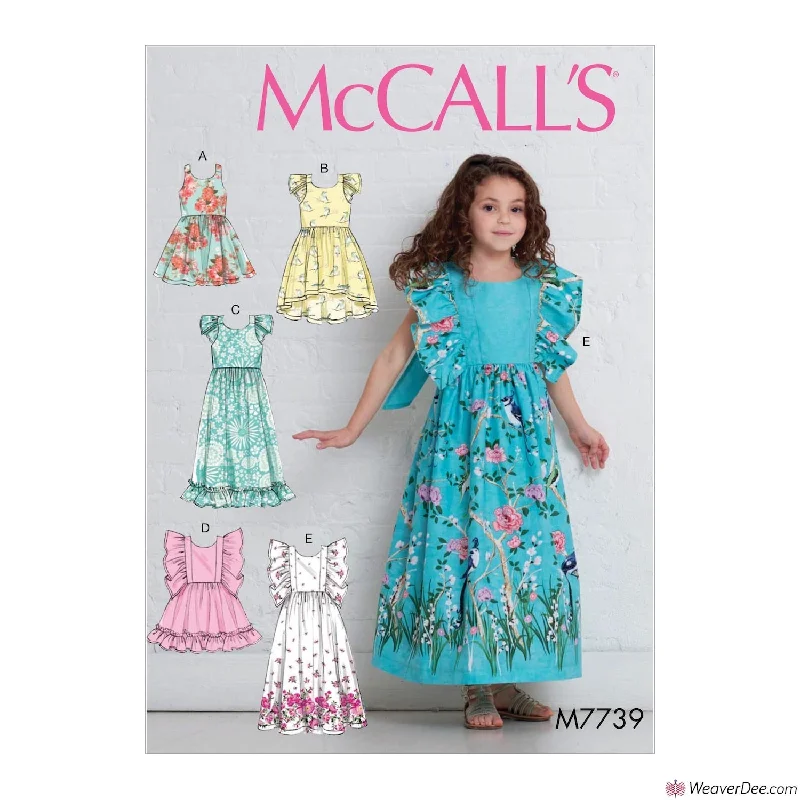 Brunch floral dressesMcCall's Pattern M7739 Children's/Girls' Dresses Brunch floral dresses