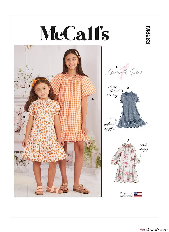 Vacation floral dressesMcCall's Pattern M8283 Children's & Girls' Dresses Vacation floral dresses