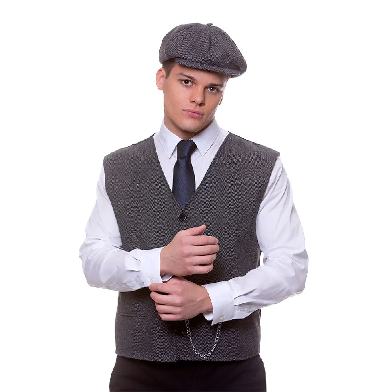 Casual unclassified dresses1920's Gangster Waistcoat & Cap Casual unclassified dresses