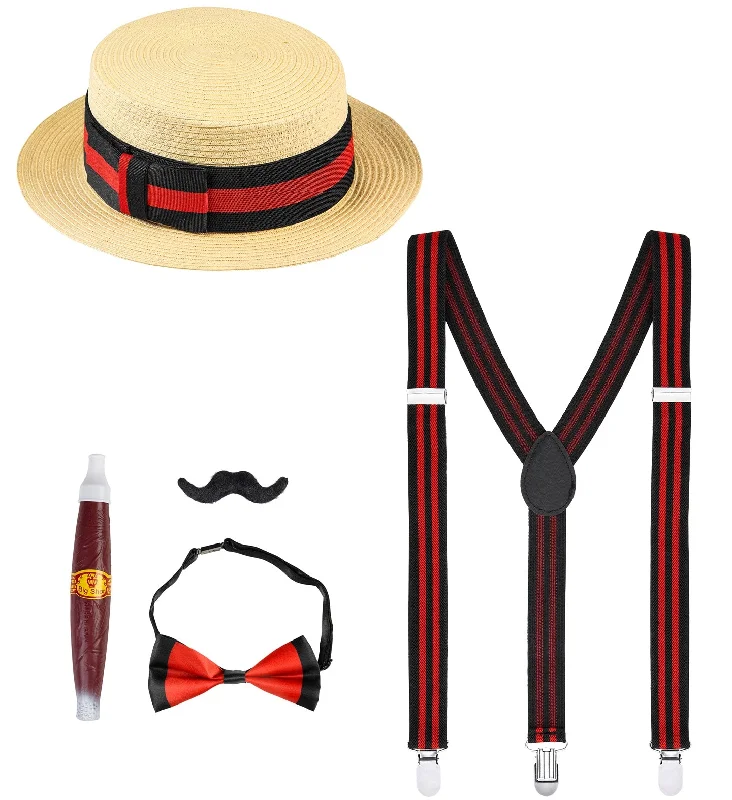 Designer unclassified dresses1920s Men's Summer Costume Accessories Kit Designer unclassified dresses