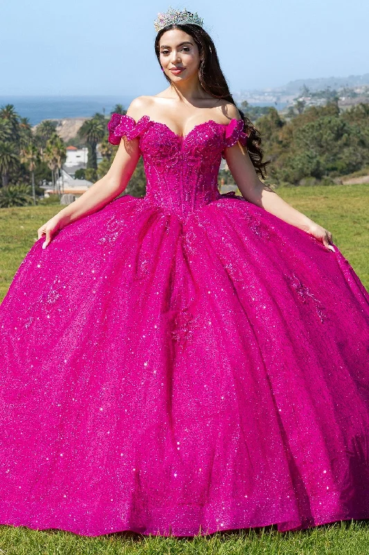 Spring unclassified dresses3D Butterfly Off Shoulder Ball Gown by Cinderella Couture 8120J Spring unclassified dresses