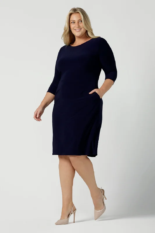 A-line unclassified dressesAudrey Shift Dress in Navy A-line unclassified dresses