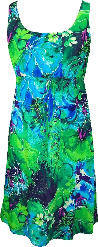 Club unclassified dressesBeauteous Flower Women's Empire Tie Front Hawaiian Dress (Regular Fit) Club unclassified dresses