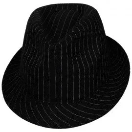 Gothic unclassified dressesBlack Pinstripe Fedora Hat Gothic unclassified dresses