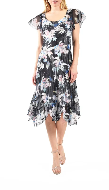 Printed unclassified dressesChiffon Flutter Sleeve Dress Printed unclassified dresses