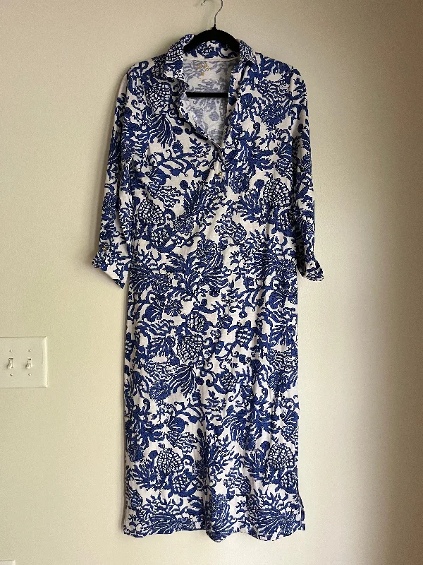 Silk unclassified dressesDress Work By Lilly Pulitzer In Blue, Size: S Silk unclassified dresses