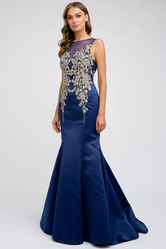 Tiered unclassified dressesEmbellished Sleeveless Mermaid Gown by Juliet 623 Tiered unclassified dresses