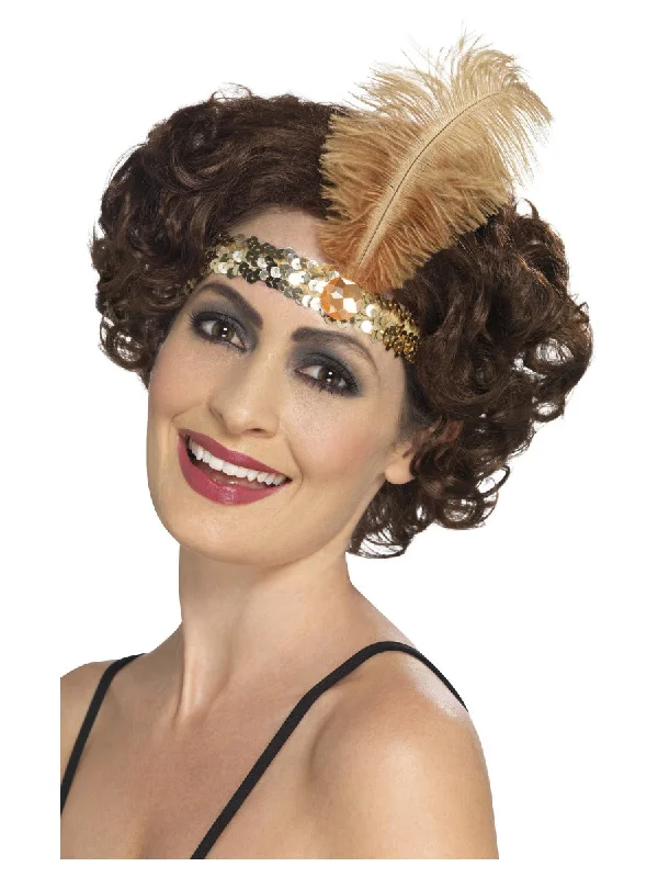 Sequin unclassified dressesFlapper Headband Gold Sequin unclassified dresses