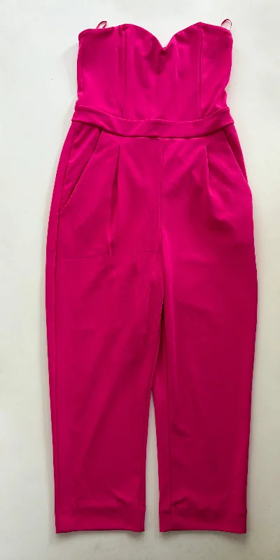 Wedding guest unclassified dressesJumpsuit By Express In Hot Pink, Size: S Wedding guest unclassified dresses