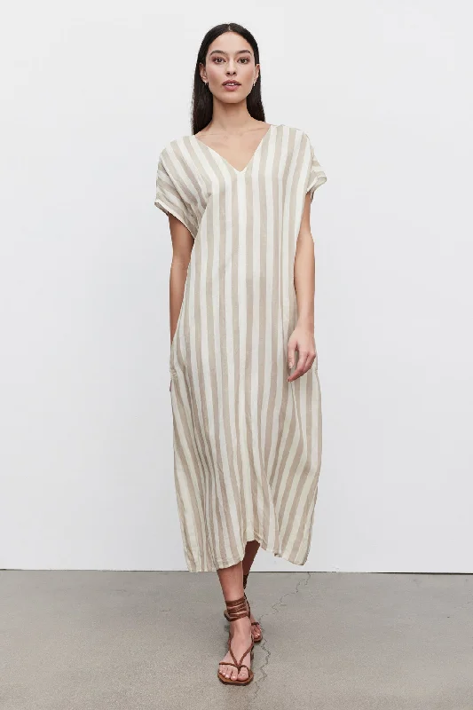 Budget-friendly unclassified dressesMILLA STRIPED LINEN KAFTAN DRESS Budget-friendly unclassified dresses