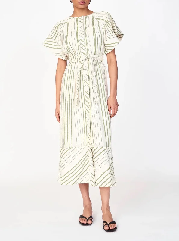 Cotton unclassified dressesMirth Vienna Pintuck Dress in Garden Stripe Cotton unclassified dresses