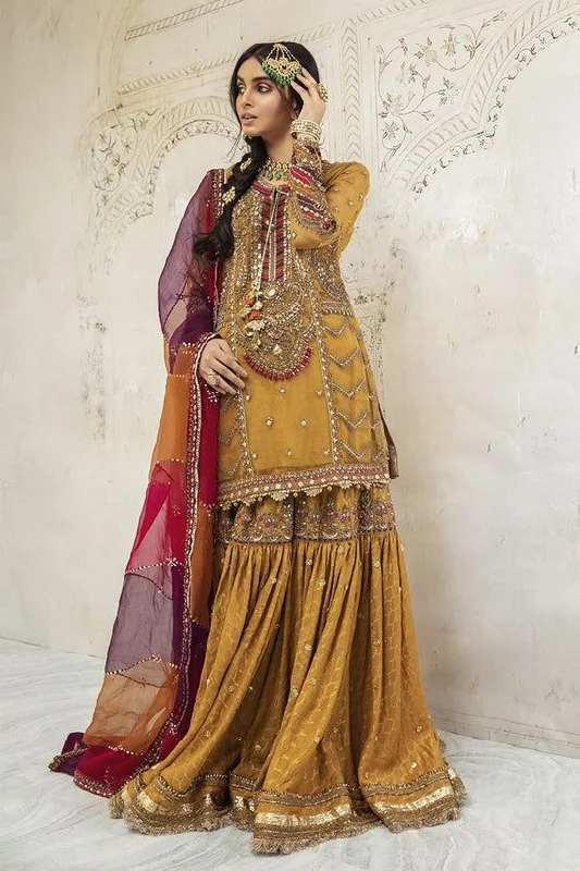 Festival unclassified dressesMaria B. Couture Mustard Yellow MC-021 Festival unclassified dresses