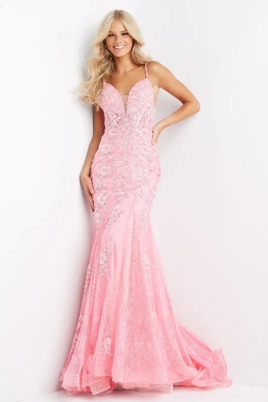 Printed unclassified dressesPlunging Neckline Prom Dress By Jovani -JVN06475 Printed unclassified dresses