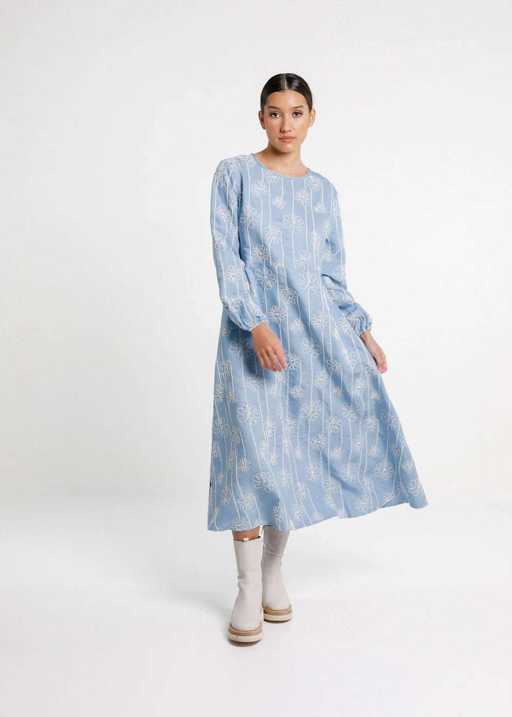 Formal unclassified dressesThing Thing Kortney Dress - Soft Blue Vines Formal unclassified dresses