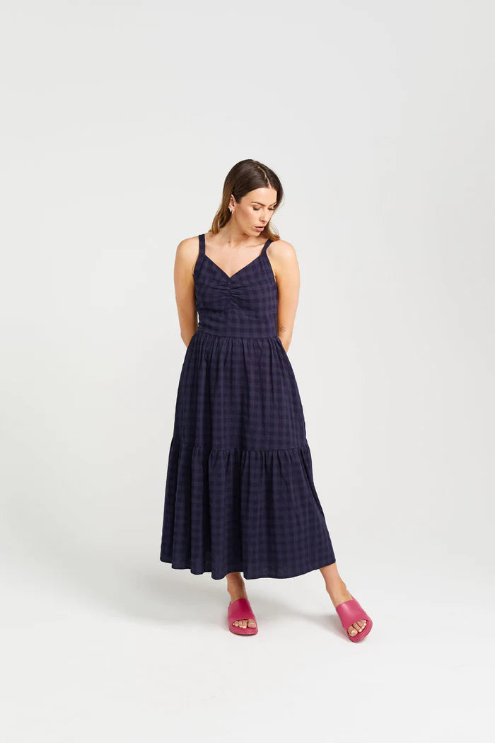 Pastel unclassified dressesThing Thing Sweet Ziggy Dress - Navy Check Pastel unclassified dresses