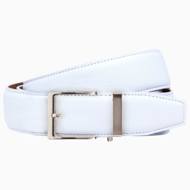 Club unclassified dressesPebble White Dress Ratchet Belt 1.575" Strap [40mm] Club unclassified dresses