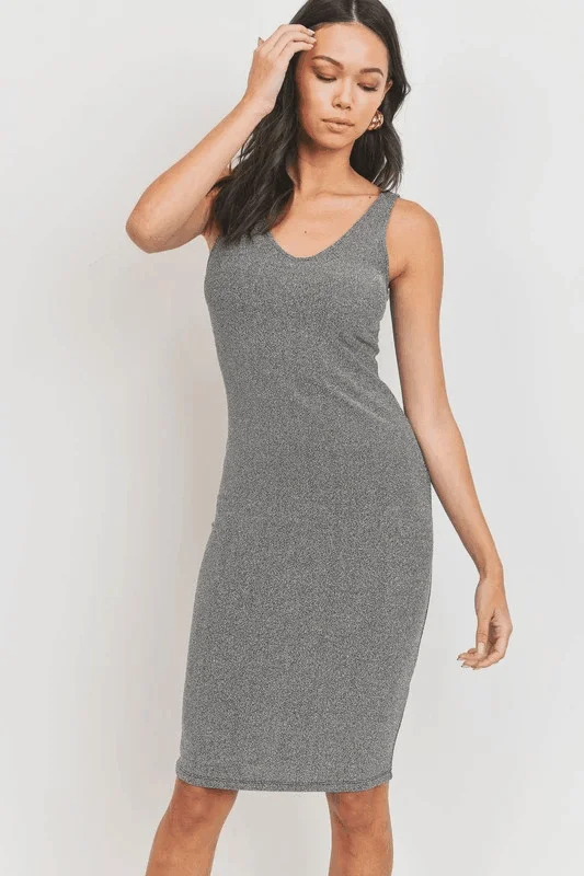 Stylish unclassified dressesSleeveless Scoop V Neck Metallic Dress Stylish unclassified dresses