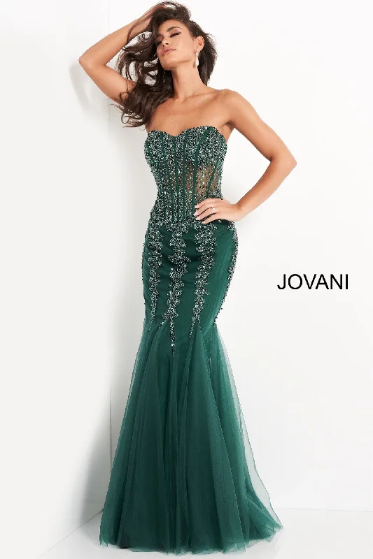 Tulle unclassified dressesStrapless Embellished Jovani Prom Dress By Jovani -5908 Tulle unclassified dresses