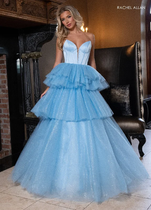 Best-selling unclassified dressesStrapless Tiered Ball Gown by Rachel Allan 70876 Best-selling unclassified dresses