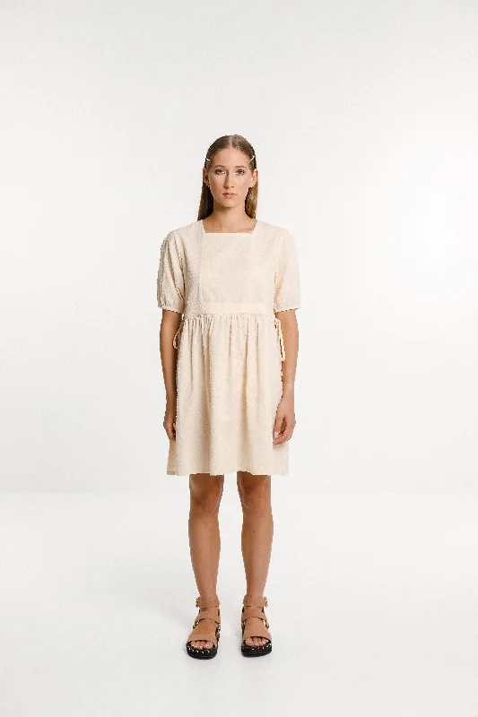 Ruched unclassified dressesThing Thing Penny Dress - French Vanilla LUCKY LAST 8 Ruched unclassified dresses