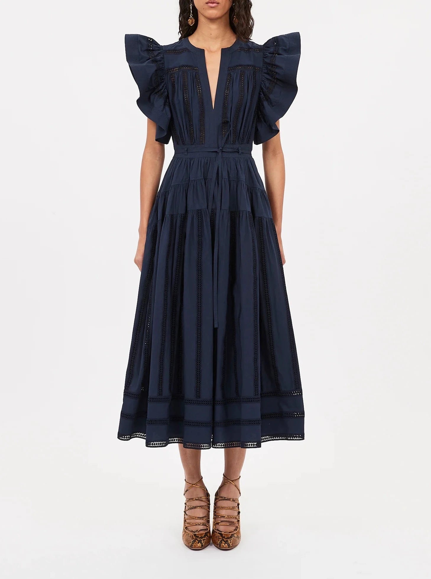 Ruched unclassified dressesUlla Johnson Emery Dress in Midnight Ruched unclassified dresses