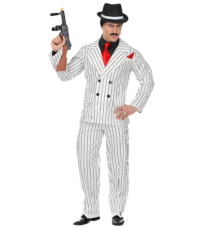 Cotton unclassified dressesWhite Gangster Suit Costume Men's Cotton unclassified dresses