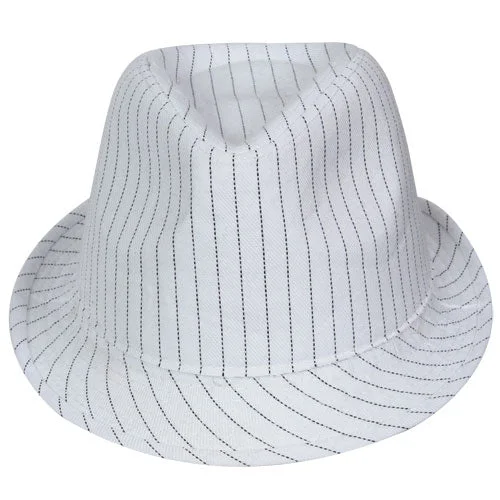 Formal unclassified dressesWhite Pinstripe Fedora Hat Formal unclassified dresses