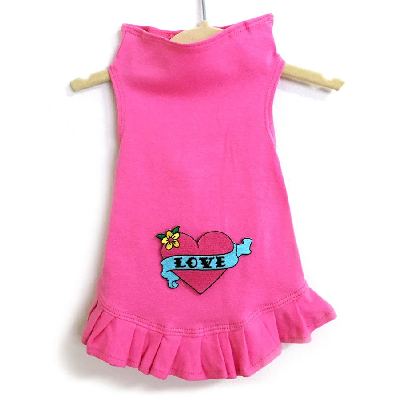 Petite unclassified dresses346D Pink Love Heart Dress on Pink Petite unclassified dresses