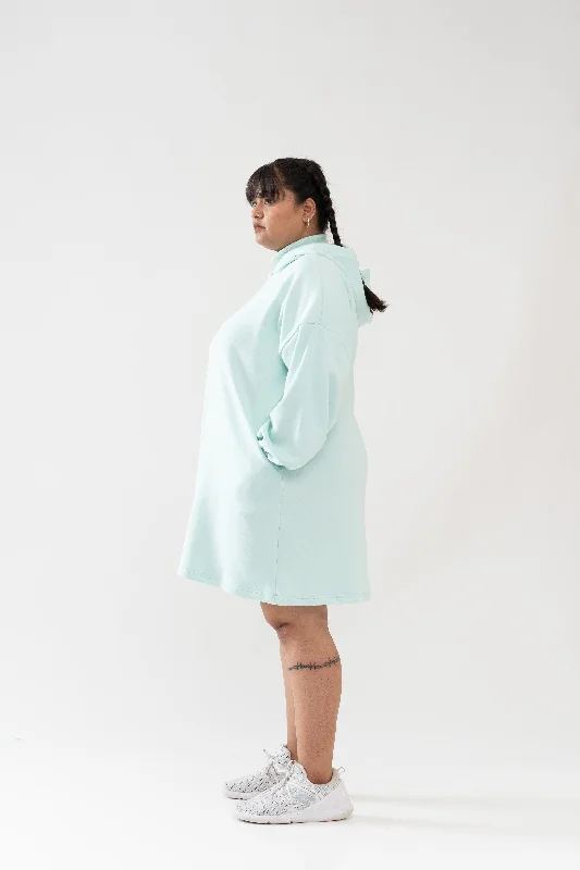 Vacation unclassified dressesSnuggle Hoodie Dress: Fresh Mint Vacation unclassified dresses