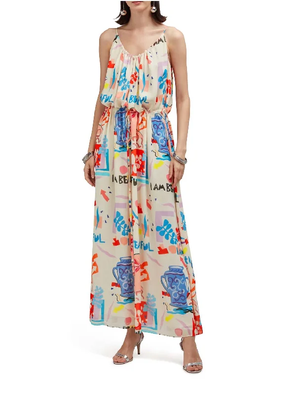 Greta Maxi Dress In Matisse Button-down Maxi Skirt