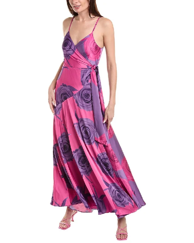 Hutch Alden Maxi Wrap Dress Flowy Maxi Skirt